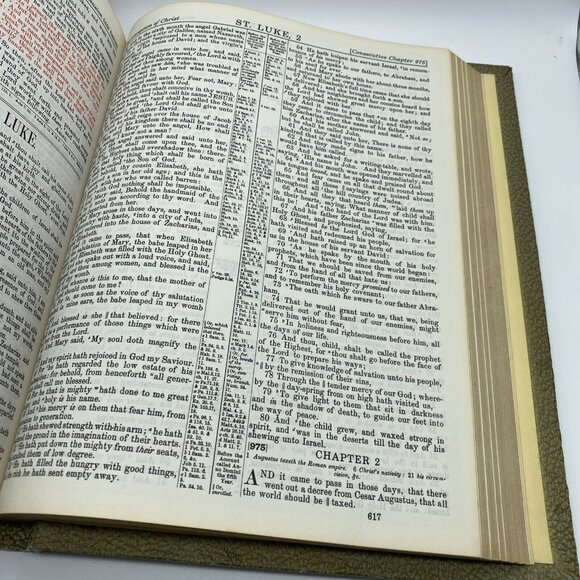 Holy Bible KJV Large Heirloom Family Red Letter Master Reference Edition (1971) - Picture 15 of 16